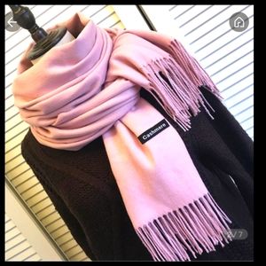 Sky Cashmere 100% Virgin Wool Scarves, Pink